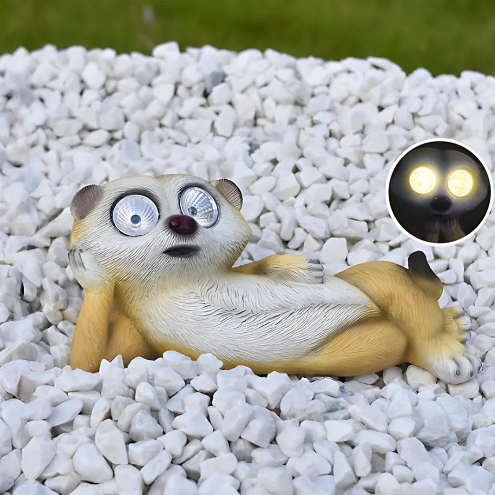 SolarKats™ Figuras luminosas de suricatas