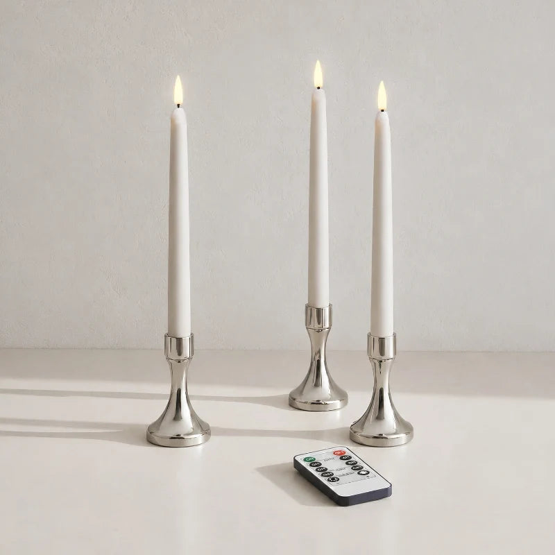 Velas sin llama para candelabro