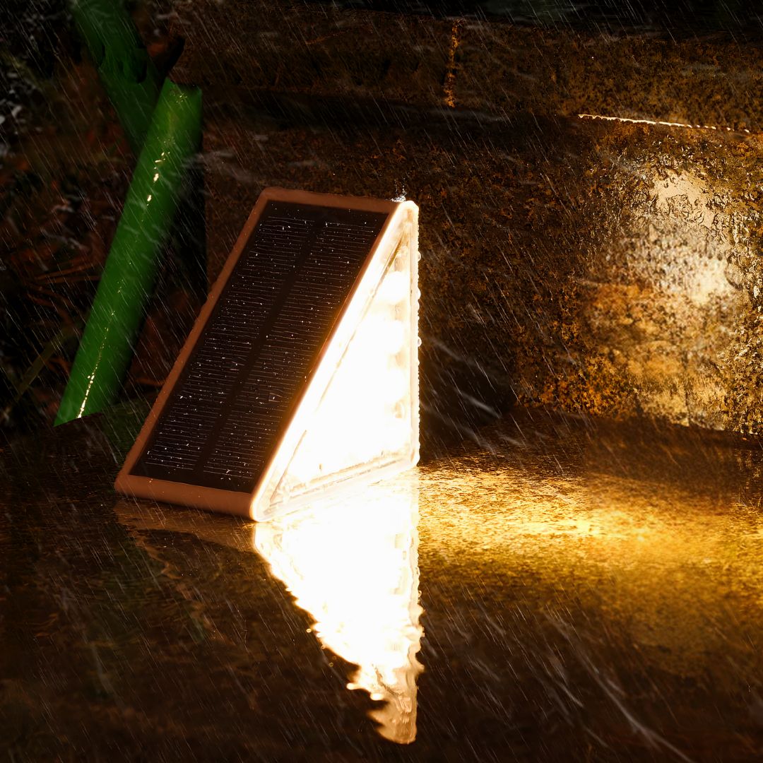 Luces solares para escalones