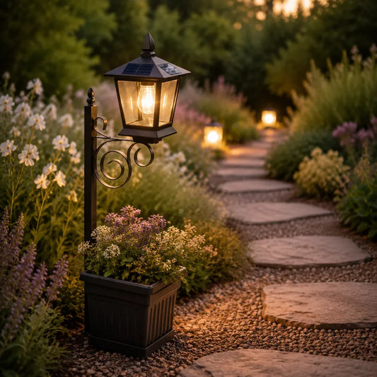 HeritageGlow™ Farol con jardinera
