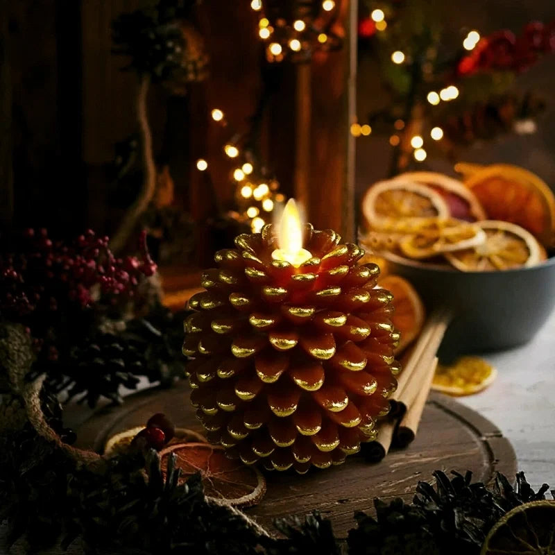 ForestHearth™ Flameless Pineapple Candles