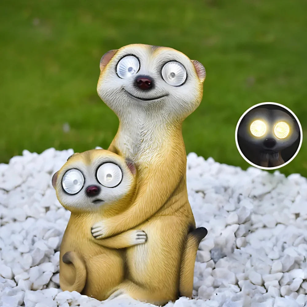 SolarKats™ Figuras luminosas de suricatas