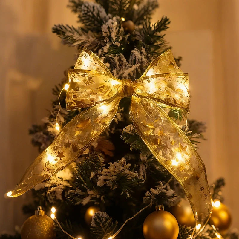 Illuminated decorative ribbon