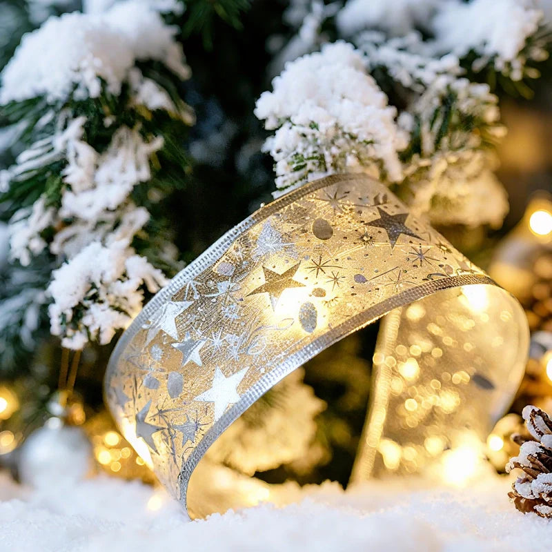 Illuminated decorative ribbon
