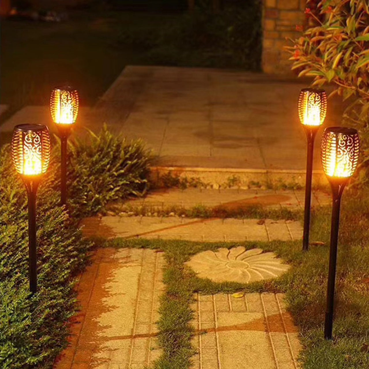 Antorcha solar para exteriores