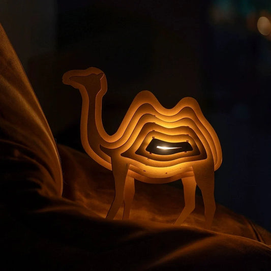 WildCraft™ Wooden Animal Lamp