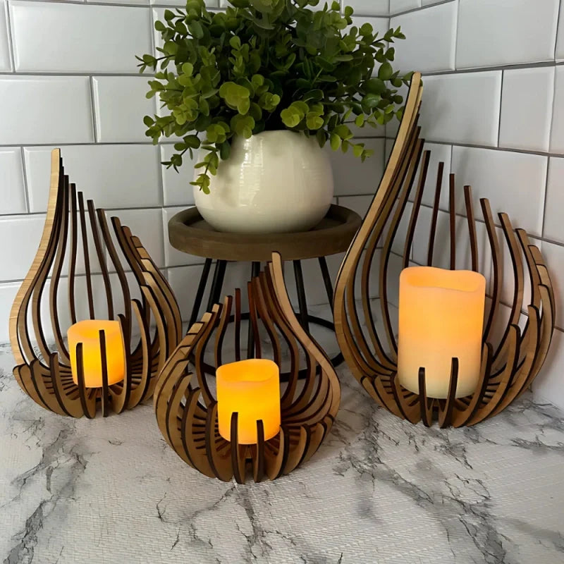 GlimmerDrop™ Candlestick Holder