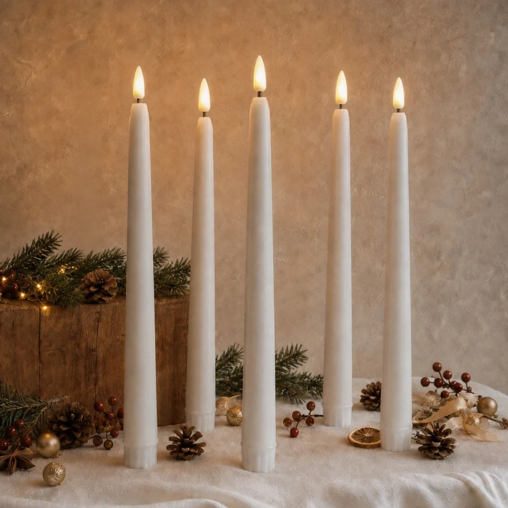 Velas sin llama para candelabro