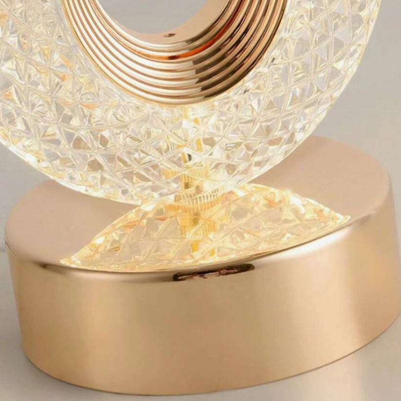 Lámpara de mesa de cristal regio