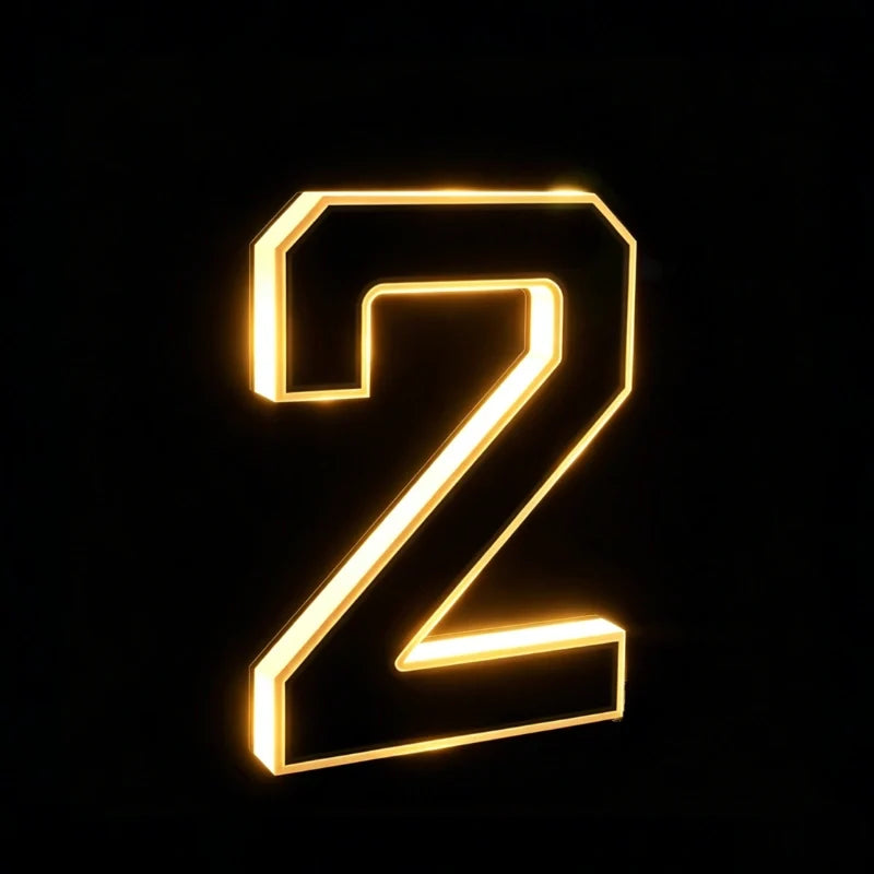 Luz solar para número de casa