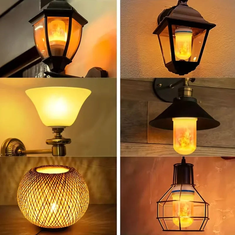 Bombilla LED con efecto llama