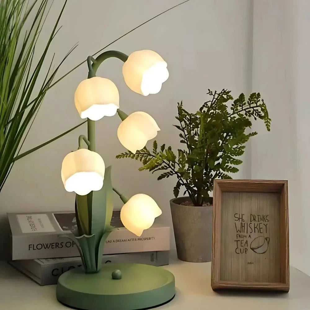 Lámpara de orquídea campana