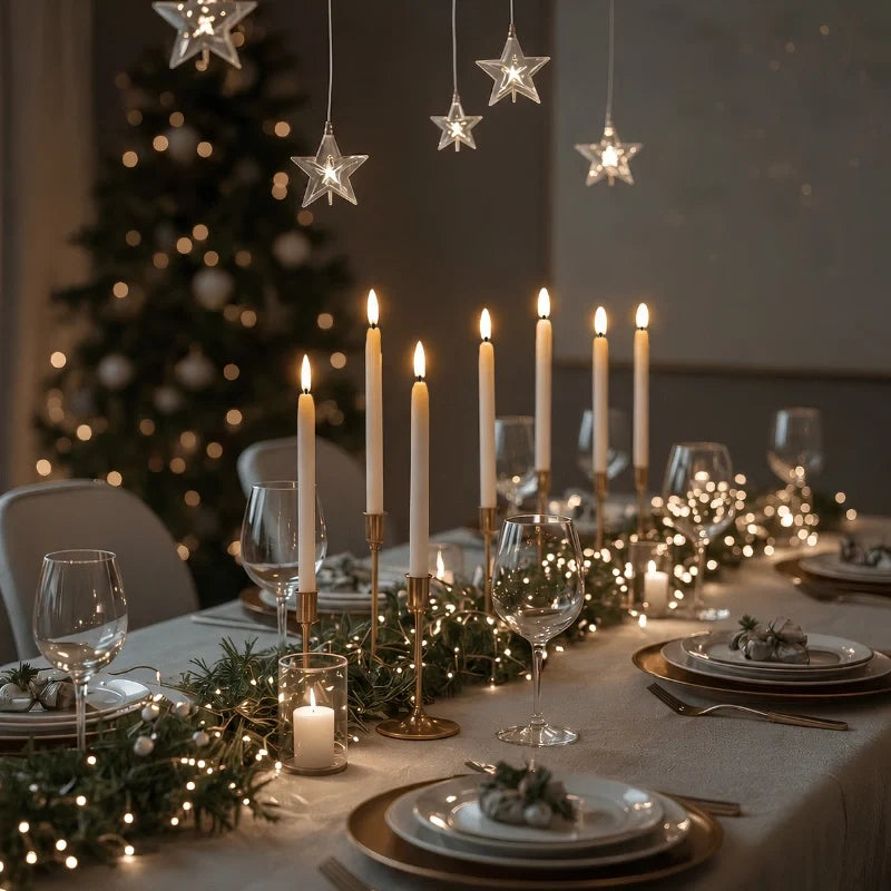 Velas sin llama para candelabro
