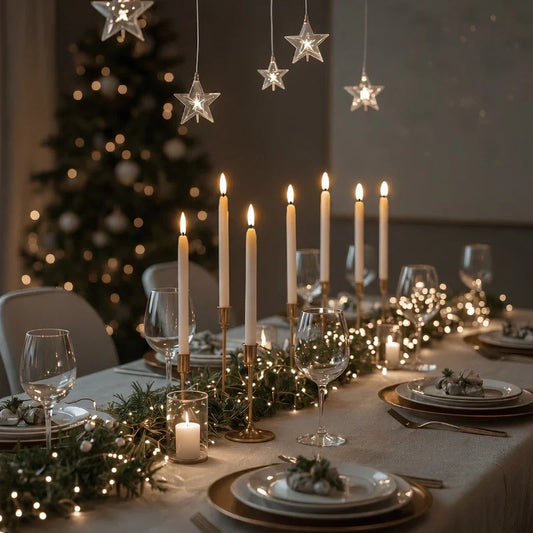 Velas sin llama para candelabro