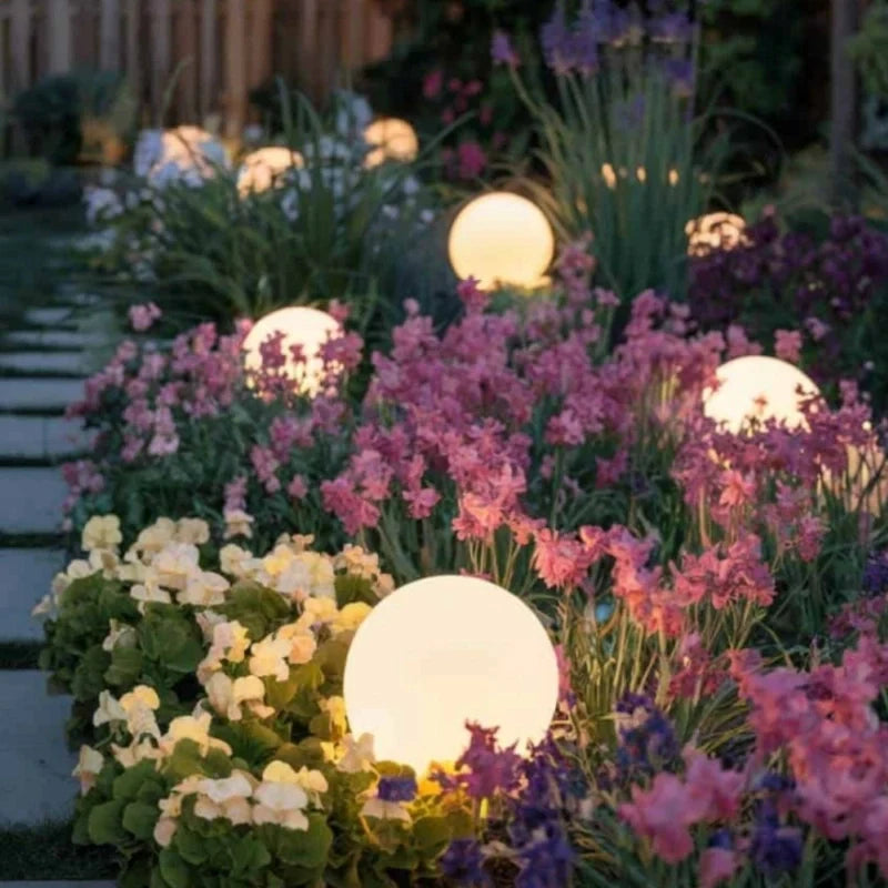 Lámpara esférica de jardín