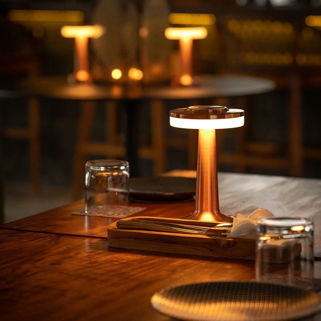 Lámpara de mesa retro para bar