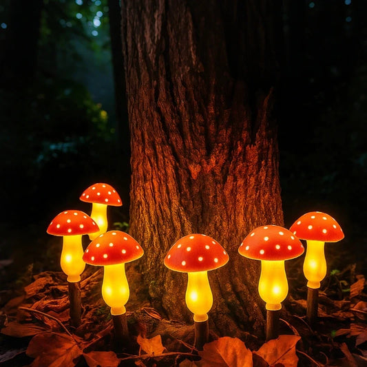 MoonlitMushrooms™ Luces solares de jardín