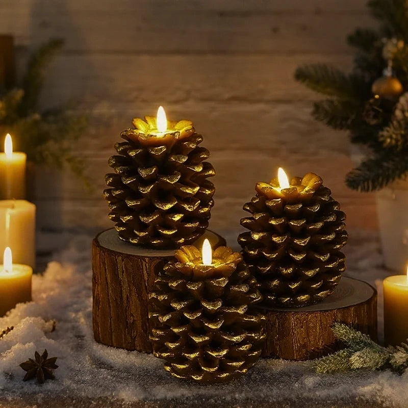 ForestHearth™ Flameless Pineapple Candles