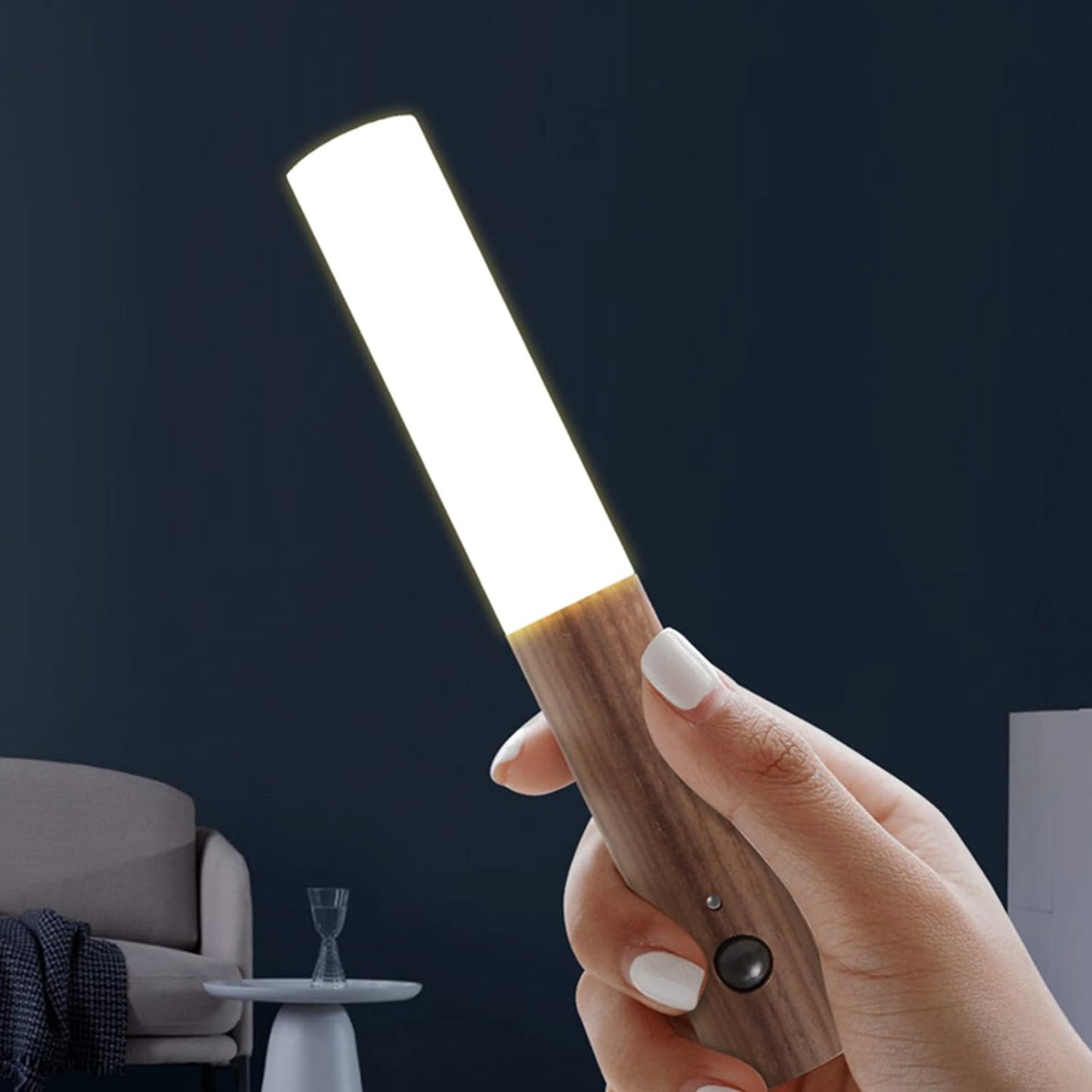 Modern torch with moving flame effect