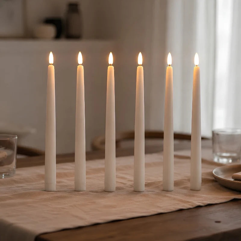 Velas sin llama para candelabro