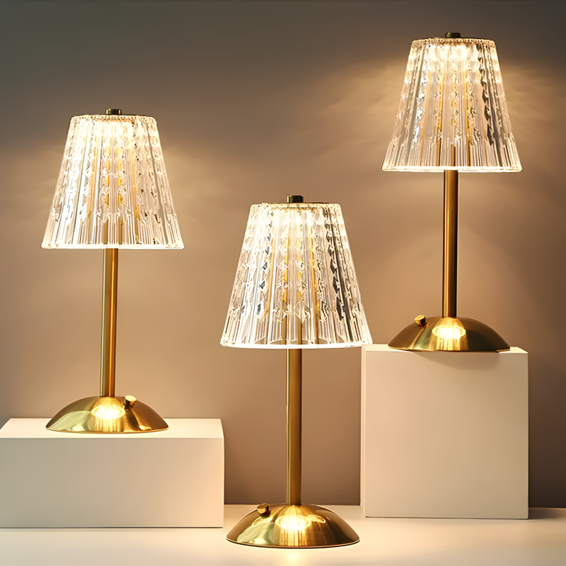 Gold Crystal Table Lamp
