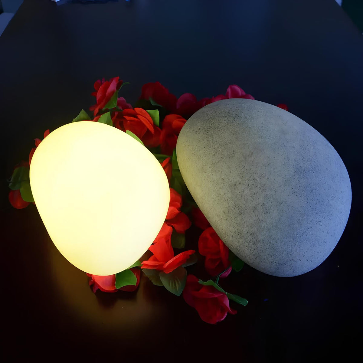 Luz de jardín de piedra