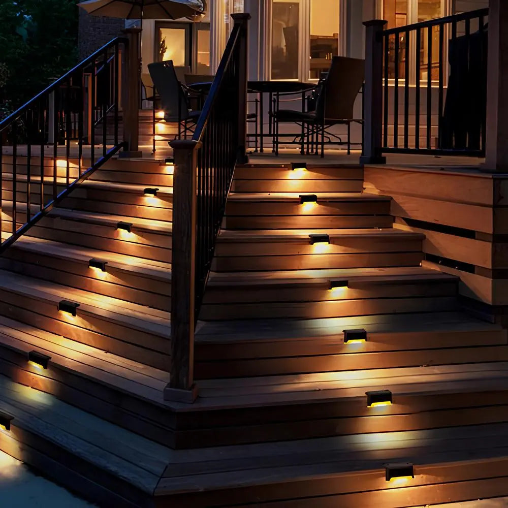 Luces solares de paso