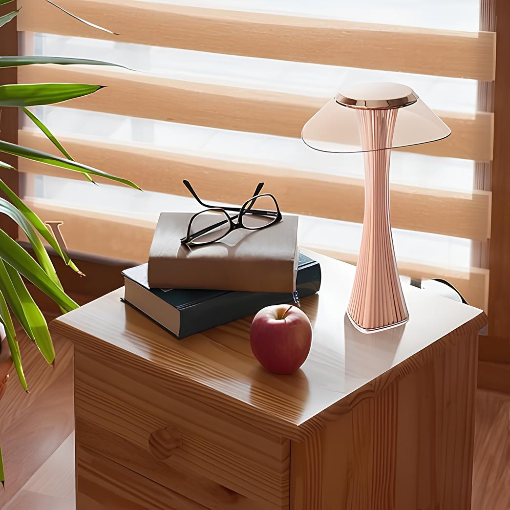 Sculpted flame lamp