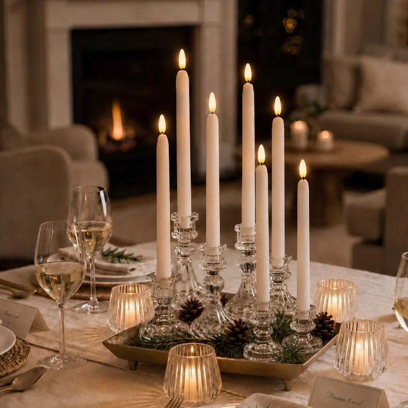 Velas sin llama para candelabro