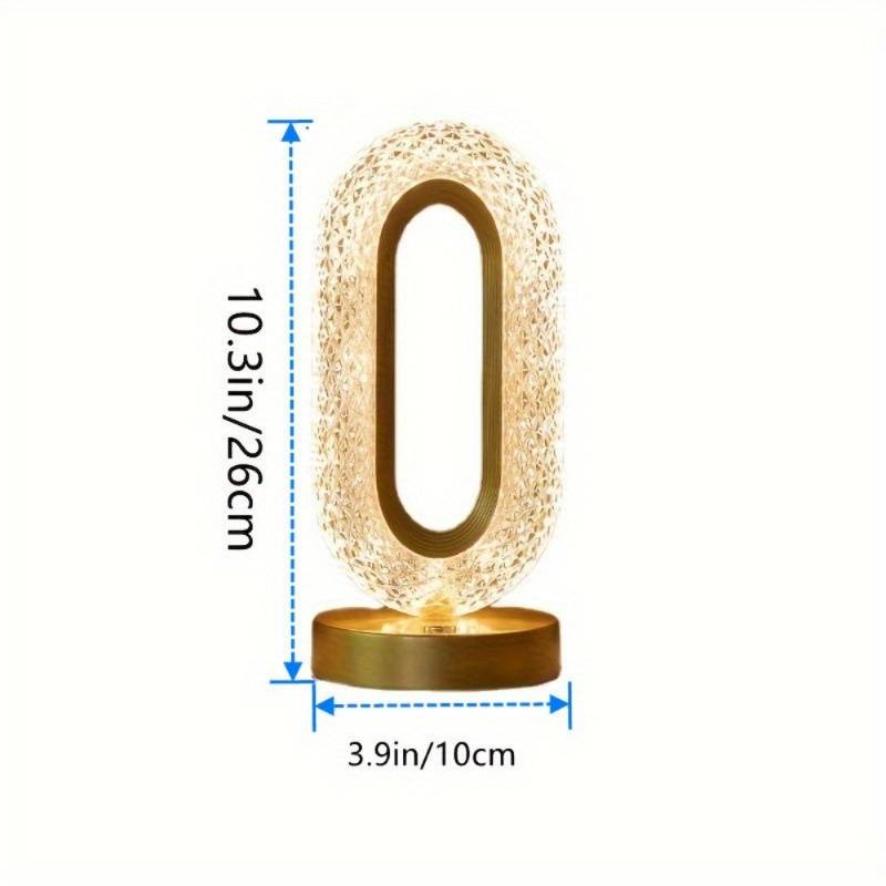 Lámpara de mesa de cristal regio
