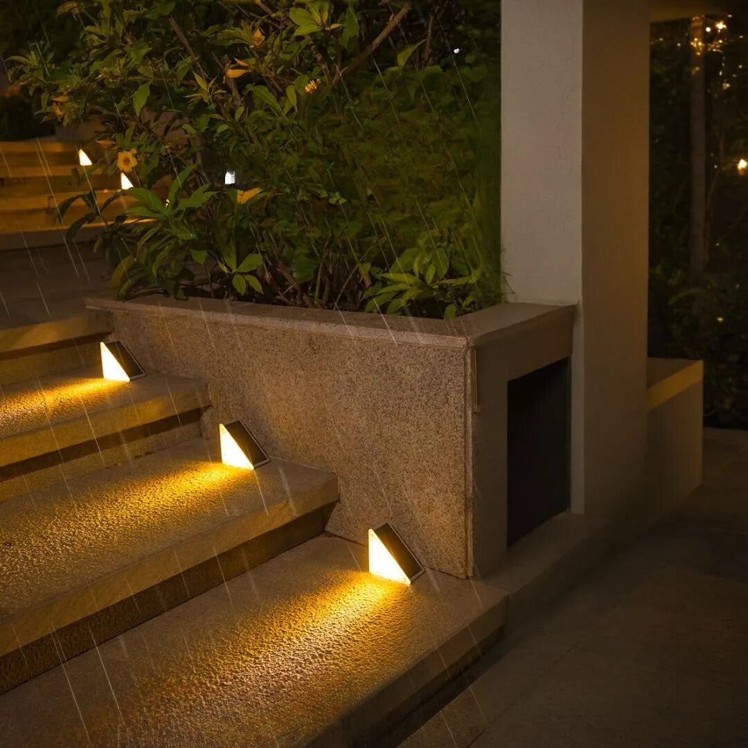 Luces solares para escalones