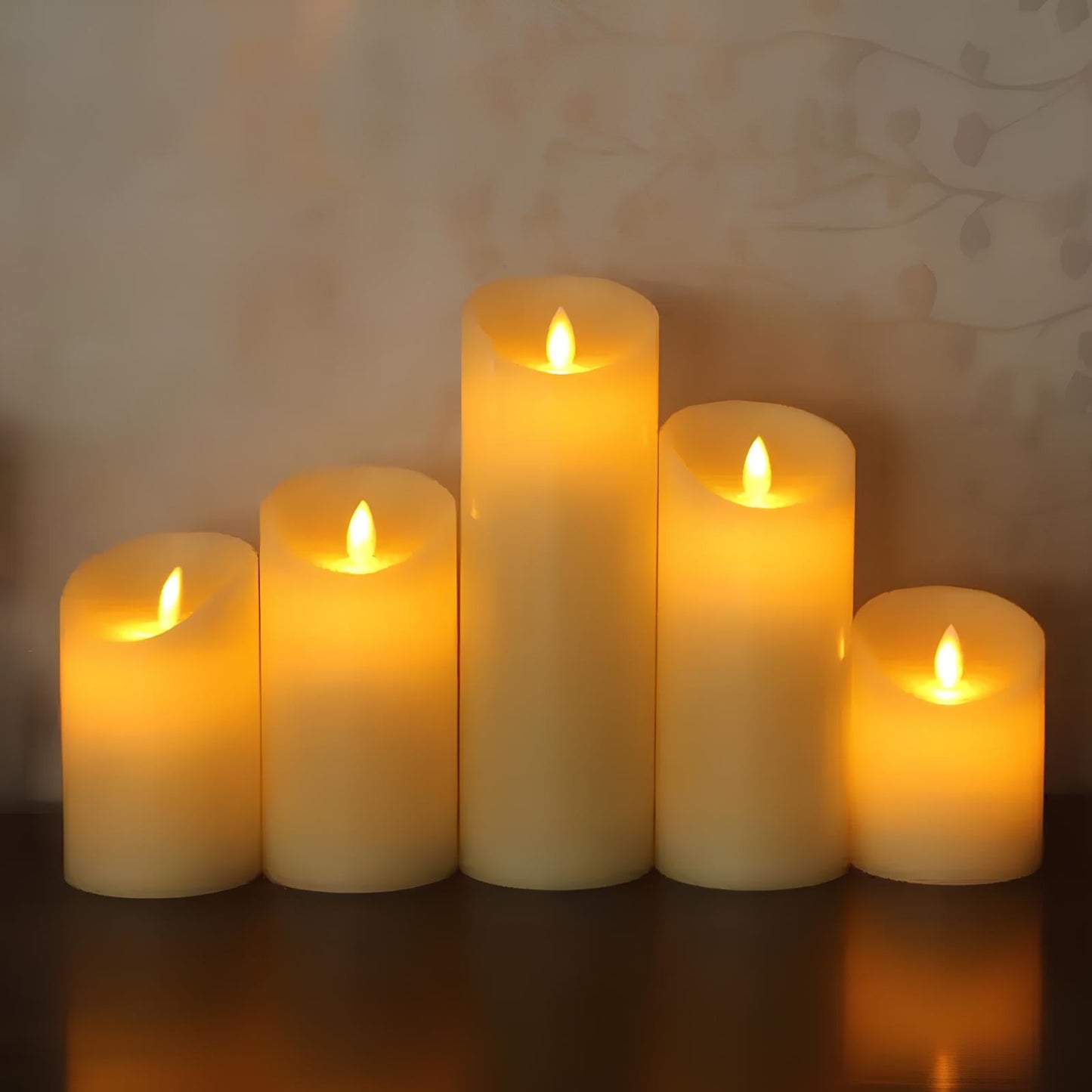 Velas sin llama en bloque