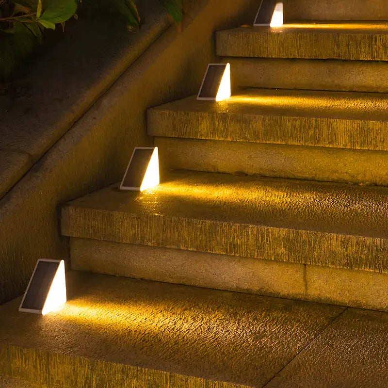 Luces solares para escalones