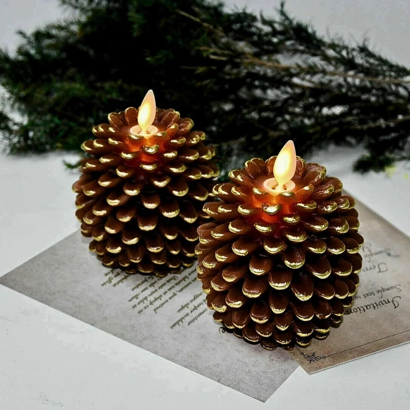 ForestHearth™ Flameless Pineapple Candles