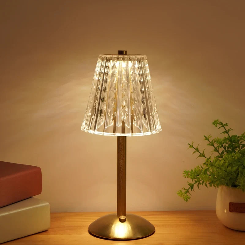 Gold Crystal Table Lamp