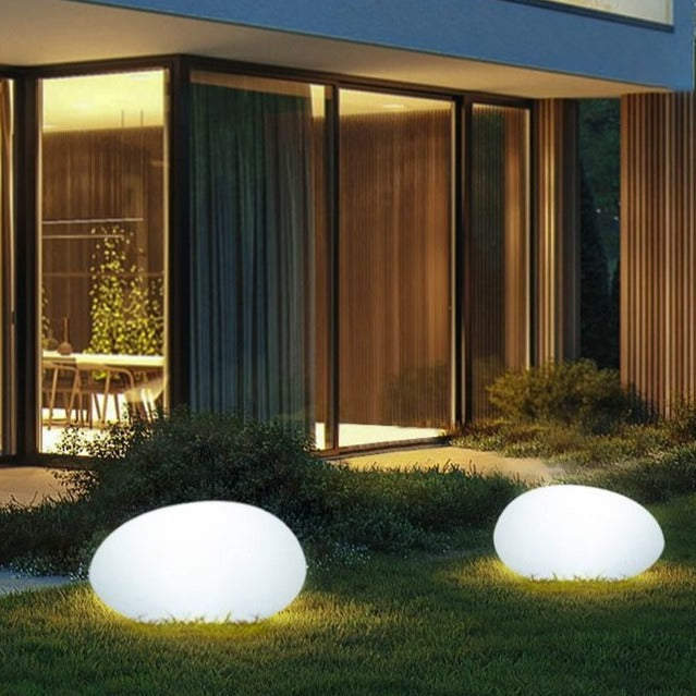 Luz de jardín de piedra