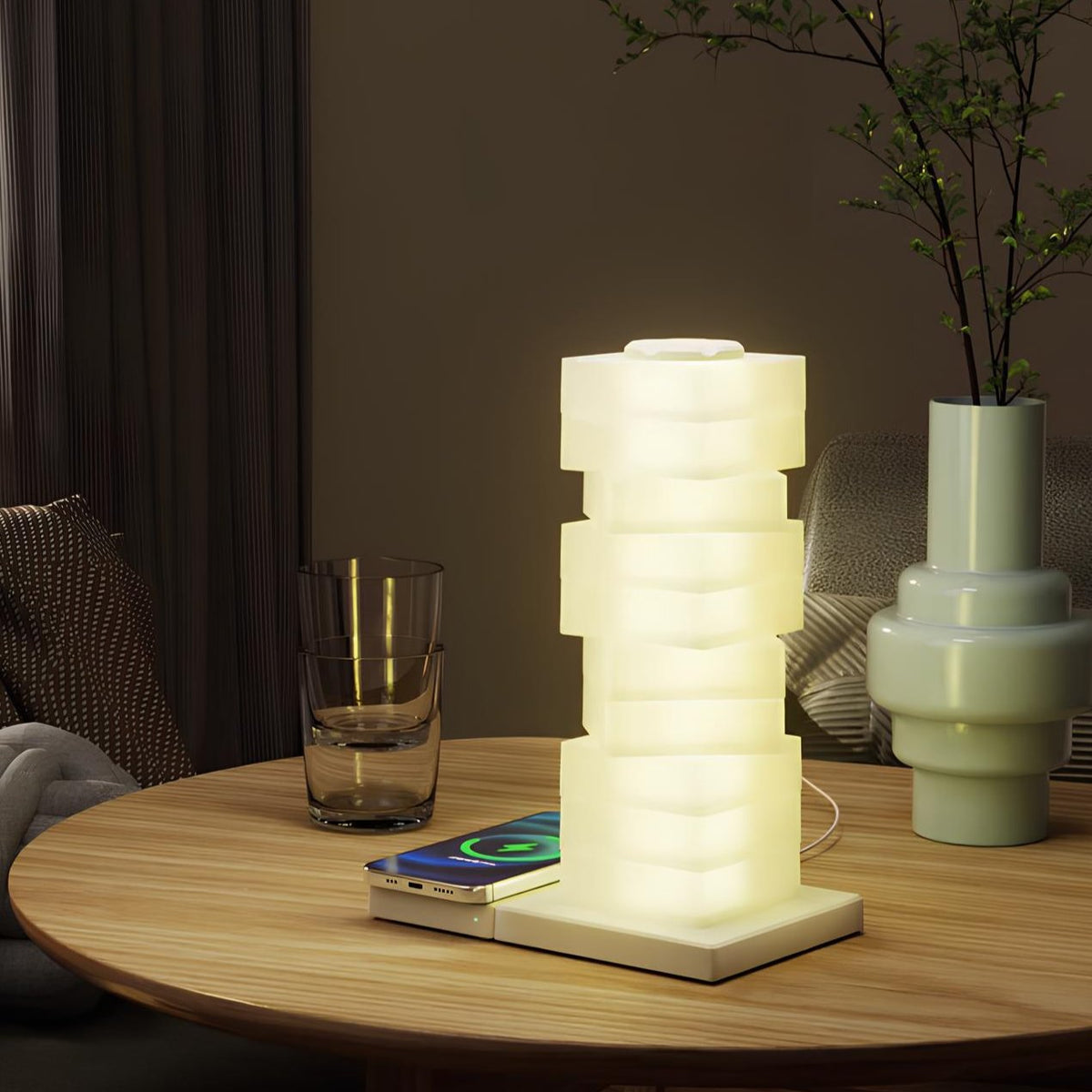 Pilar de luz ajustable