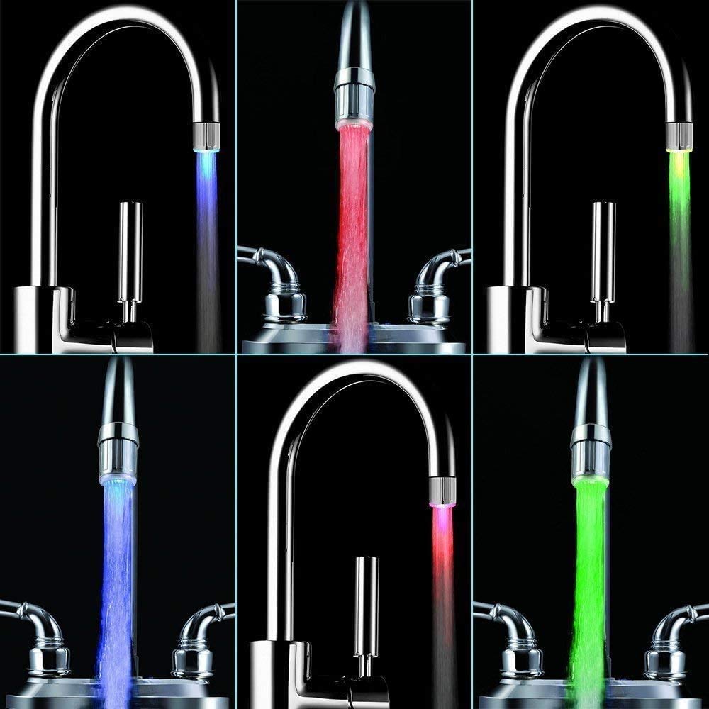 Luz multicolor para grifo