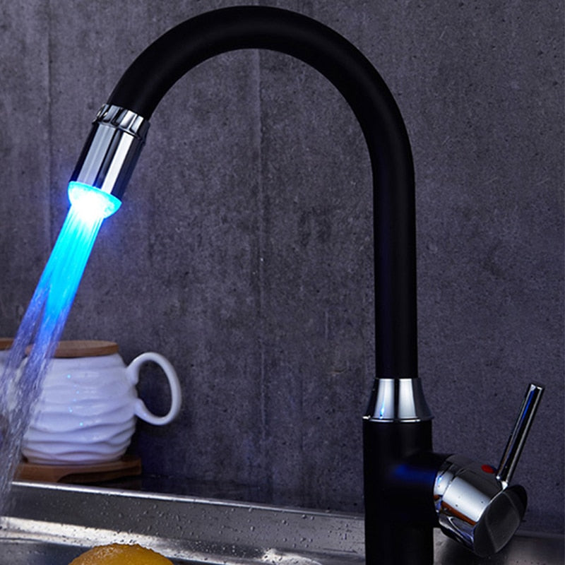Luz multicolor para grifo