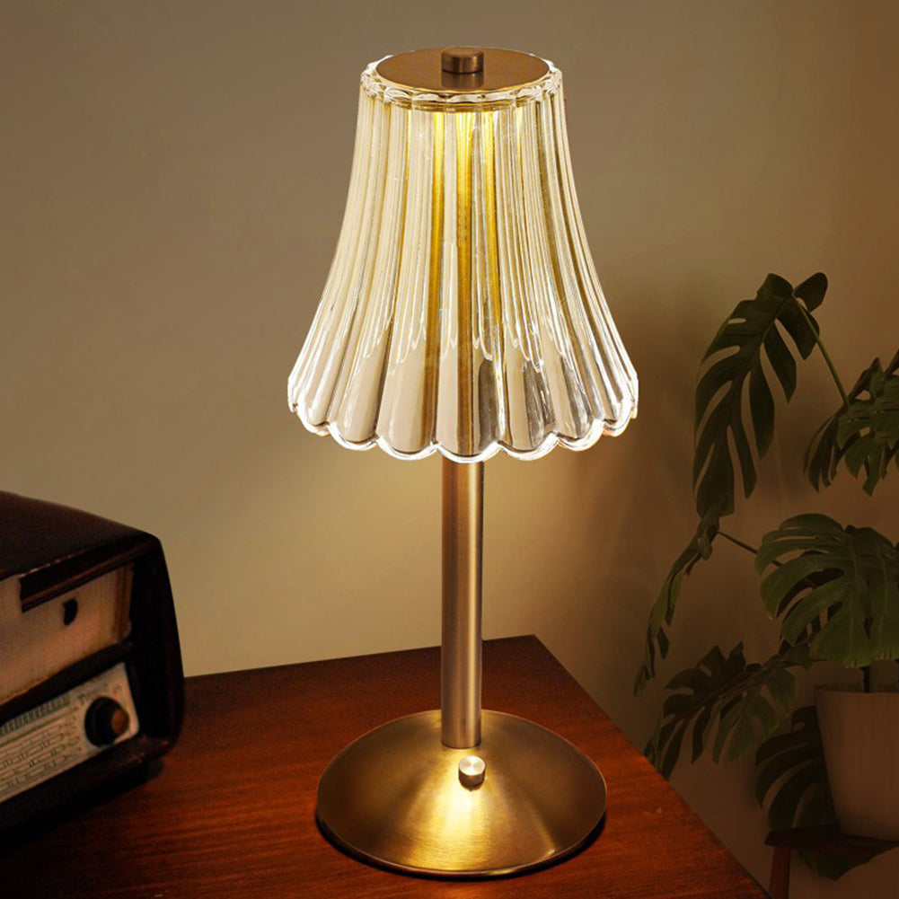 Gold Crystal Table Lamp