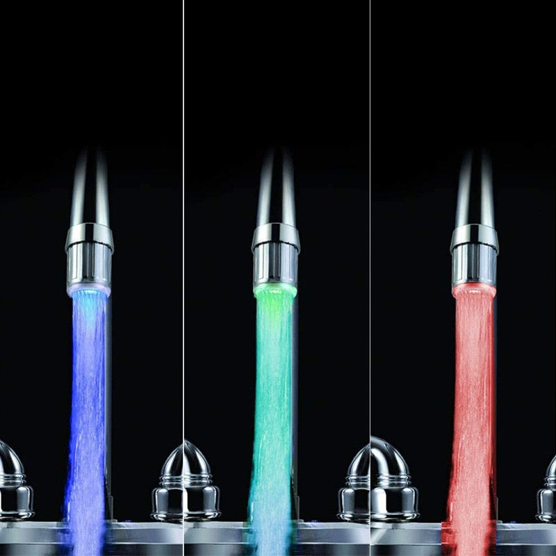 Luz multicolor para grifo
