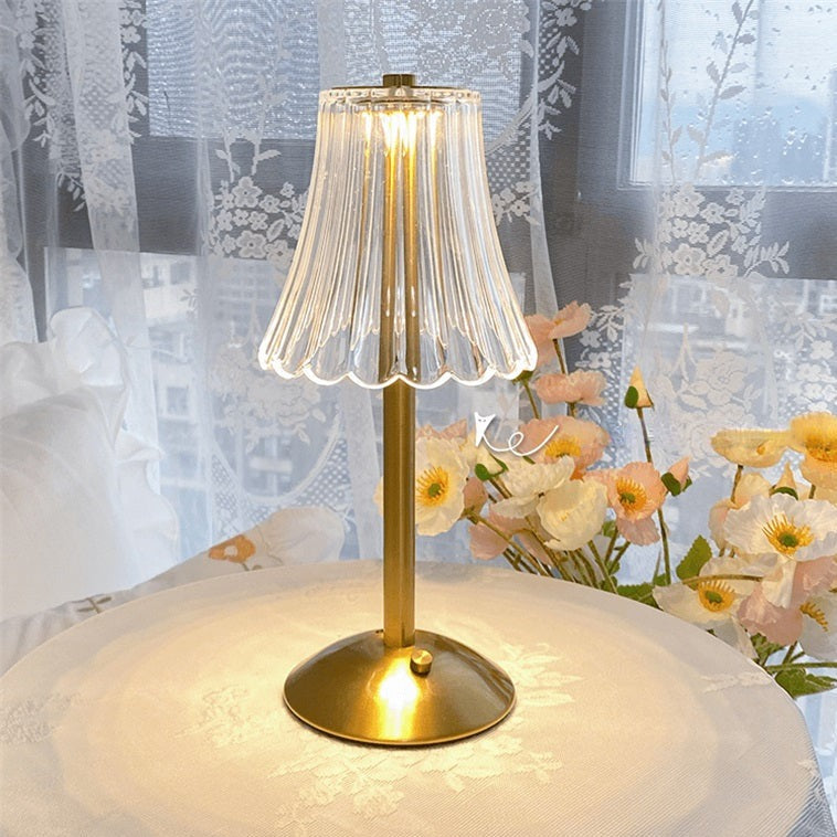 Gold Crystal Table Lamp