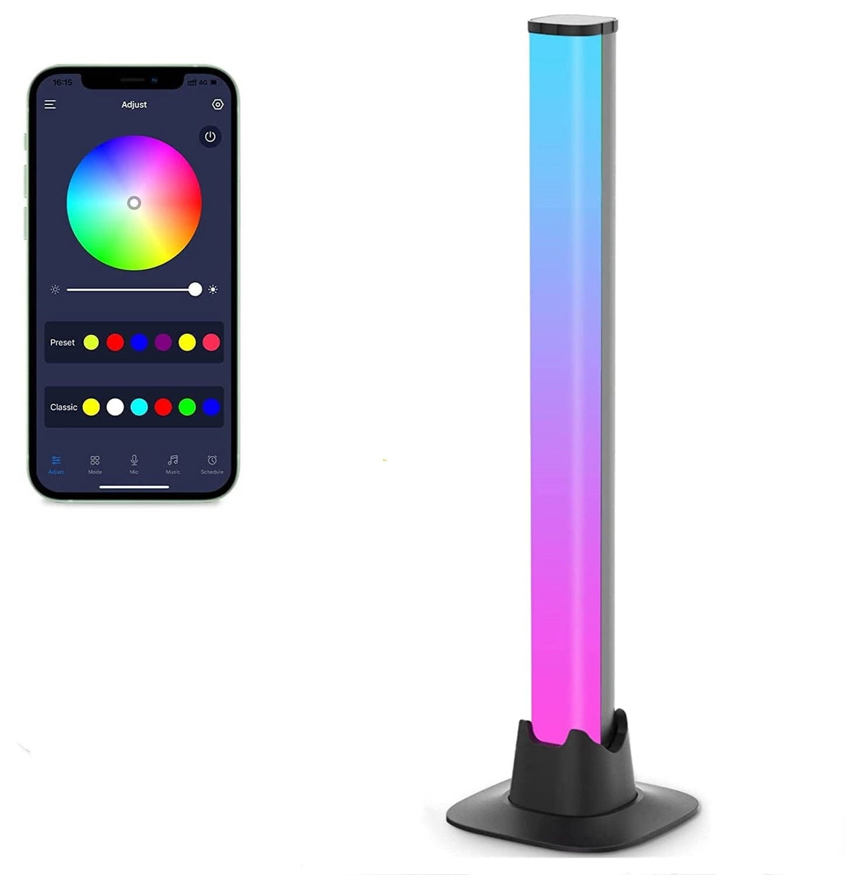 Barras de luz rítmica