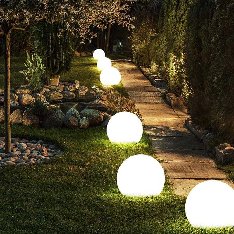 Lámpara esférica de jardín