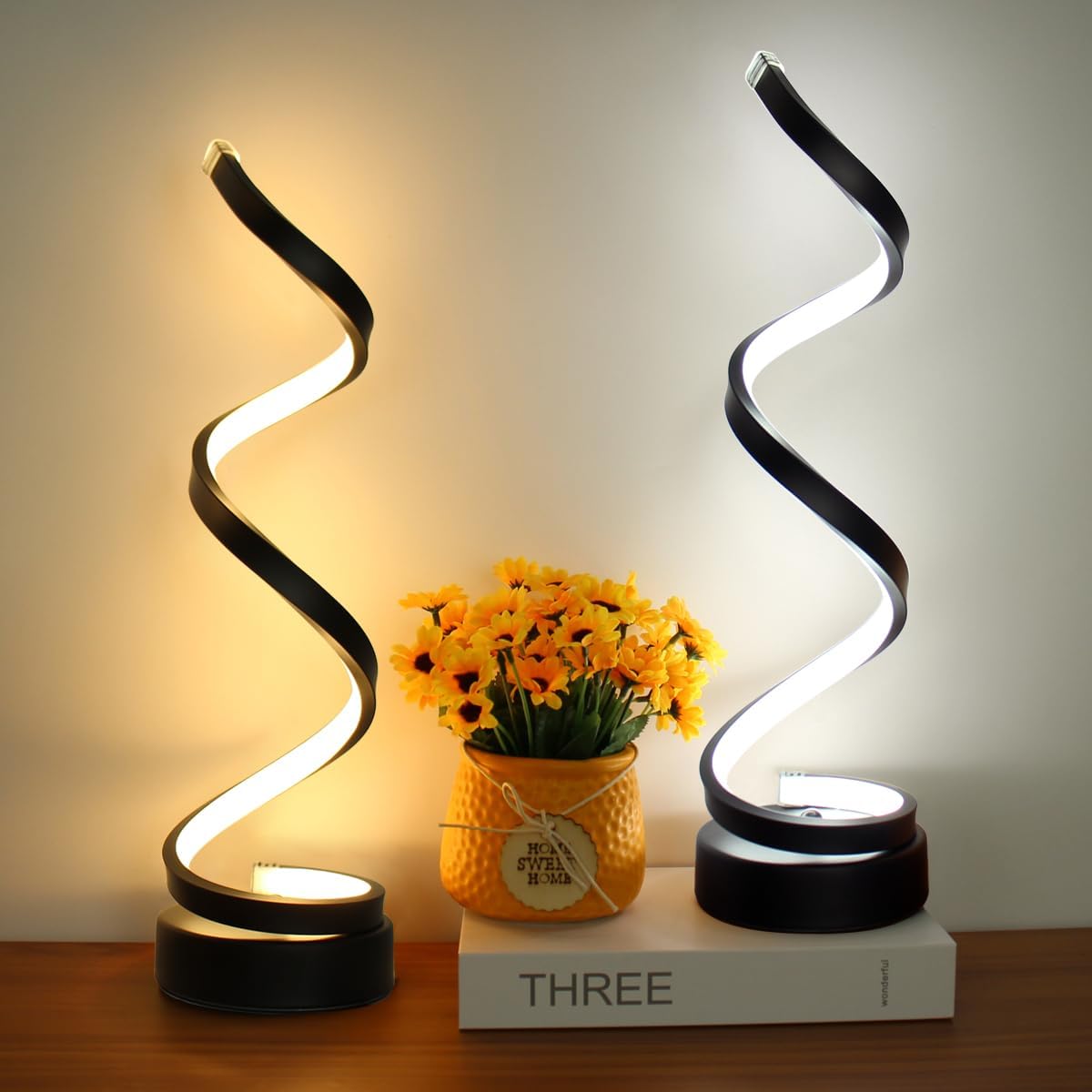 Spiral table lamp