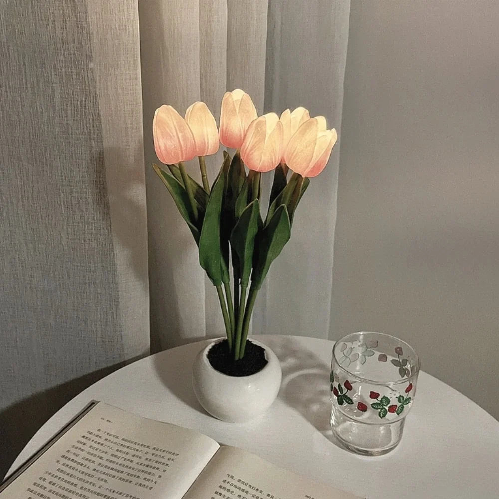 Luz nocturna tulipán