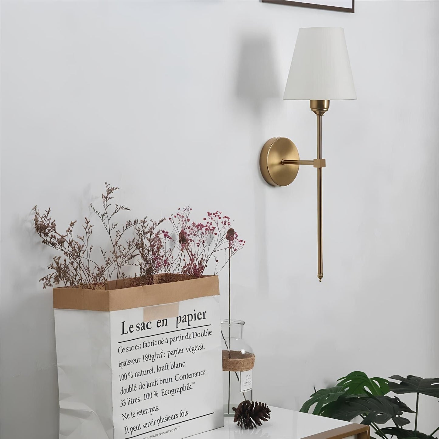 Lámpara de pared clásica elegante