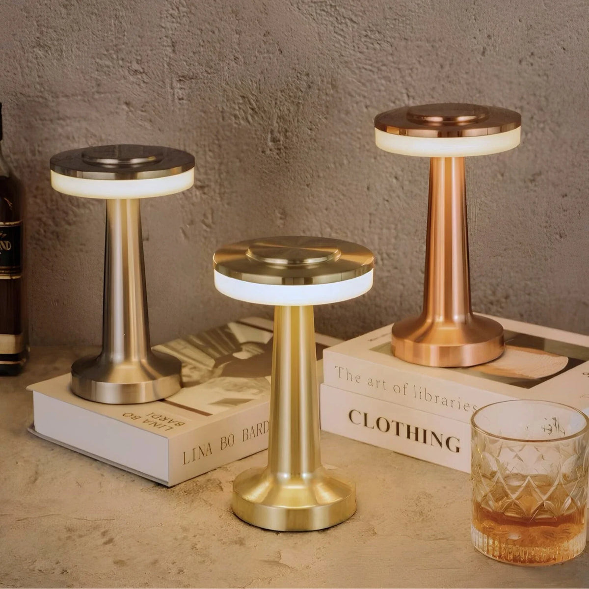 Lámpara de mesa retro para bar