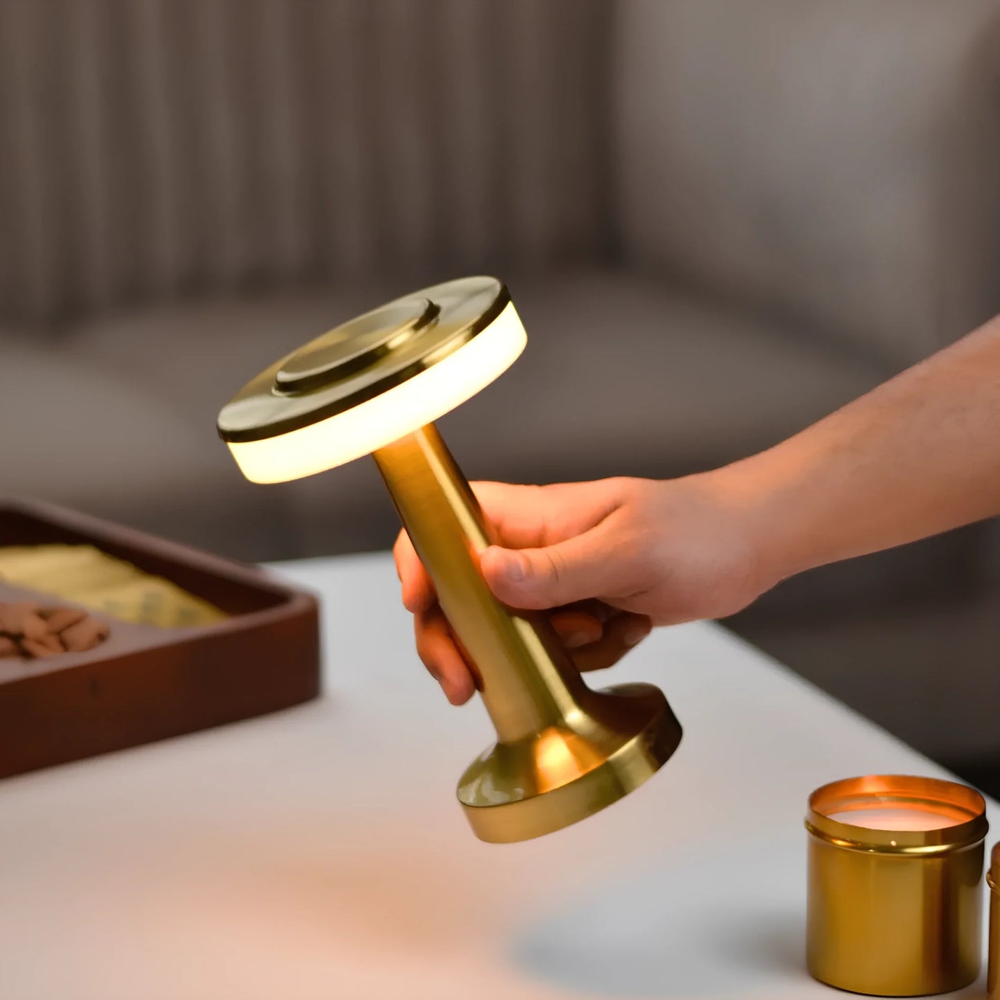 Lámpara de mesa retro para bar
