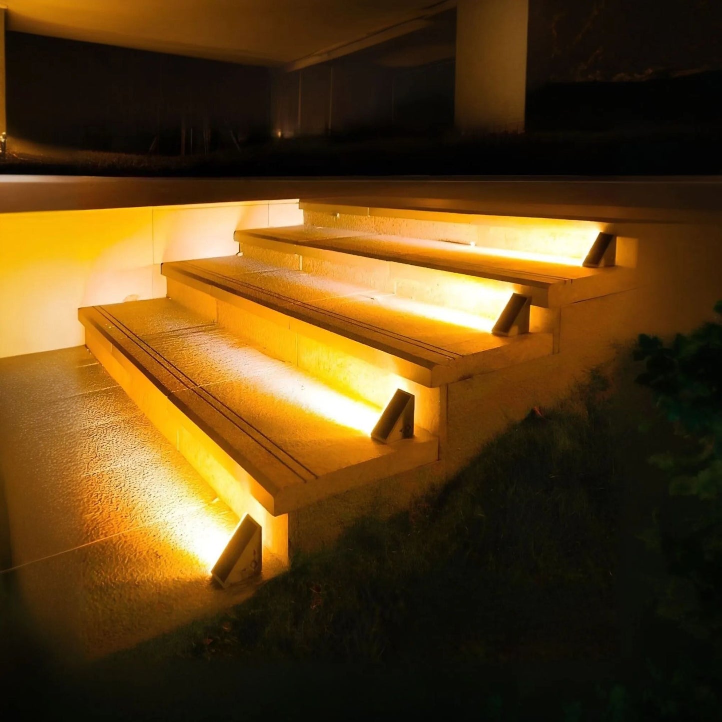 Luces solares para escalones